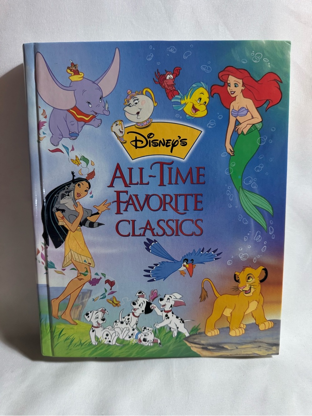 Disney’s All-Time Favorite Classics Hardcover Storybook Book Dumbo Ariel Simba